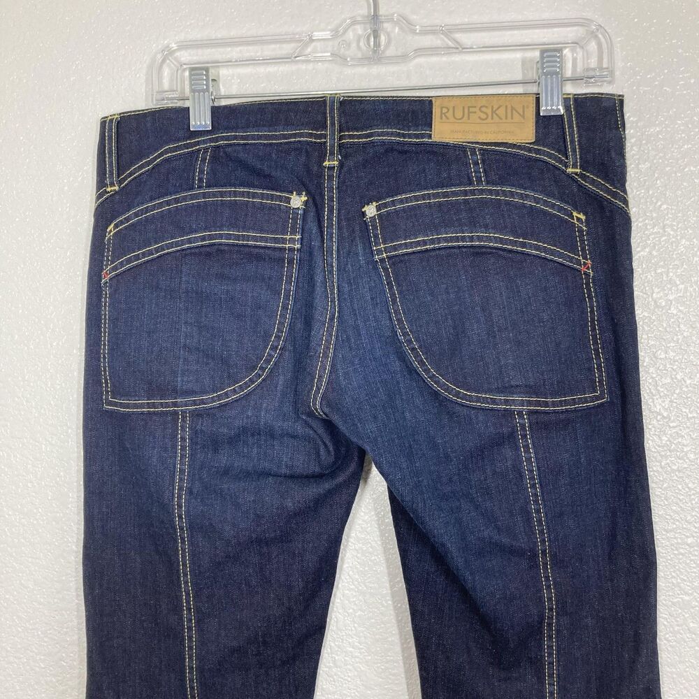 Rufskin Matchstick Jeans Mens 30 Blue Dark Wash Slim Straight Leg Stretch - Picture 2 of 16